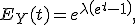 E_Y(t)=e^{\lambda\left(e^t-1\right)},